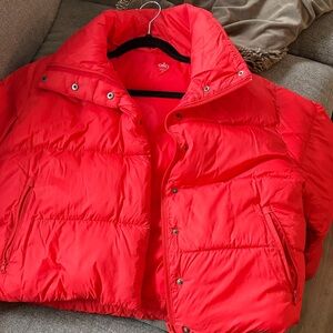 ALO Yoga Red Puffer Jacket